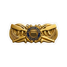 Load image into Gallery viewer, Kiss-Cut Stickers - USCG - Coxswain - Auxiliary wo txt - 3D - Enhanced

