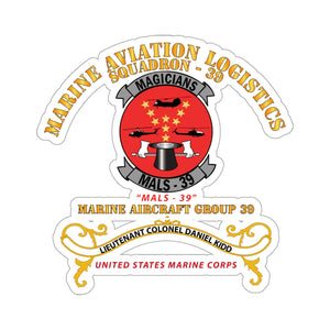 Kiss-Cut Stickers - USMC - Marine Aviation Logistics Squadron 39 - MALS 39 - Magicians - Kidd