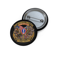 Load image into Gallery viewer, Custom Pin Buttons - Army - 442nd Infantry Regimental Combat Team - 3D - Enhanced with EUR WWII SVC
