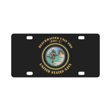 Load image into Gallery viewer, Navy - Beachmaster Unit Two (BMU-2) X 300 Classic License Plate
