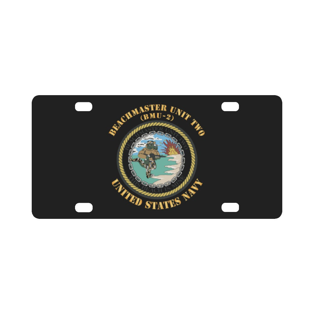 Navy - Beachmaster Unit Two (BMU-2) X 300 Classic License Plate