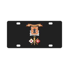 Load image into Gallery viewer, Army - 38th Signal Battalion DUI w Ribbon - Signal Branch - Br X 300 Classic License Plate
