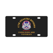 Load image into Gallery viewer, Army - DUI - 47th Infantry Division - Viking Division - US Army Veteran X 300 Classic License Plate
