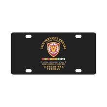 Load image into Gallery viewer, 59th Ordnance Brigade - SSI - Long Binh, Vietnam Vet - VN SVC X 300 Classic License Plate
