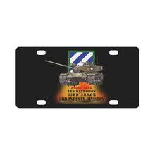 Load image into Gallery viewer, Army - 3rd Bn 63rd Armor - 3rd Inf Div - M60A1 Tank X 300 Classic License Plate
