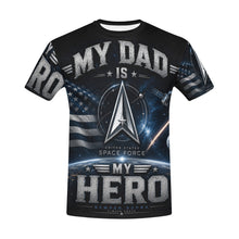 Load image into Gallery viewer, A tribute to space heroes Men's All Over Print Crew Neck T-Shirt
