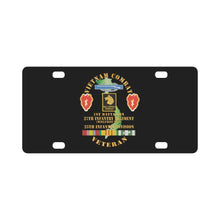 Load image into Gallery viewer, Army - Vietnam Combat Infantry Veteran w 1st Bn 27th Inf - Wolfhounds - 25th ID SSI X 300 Classic License Plate
