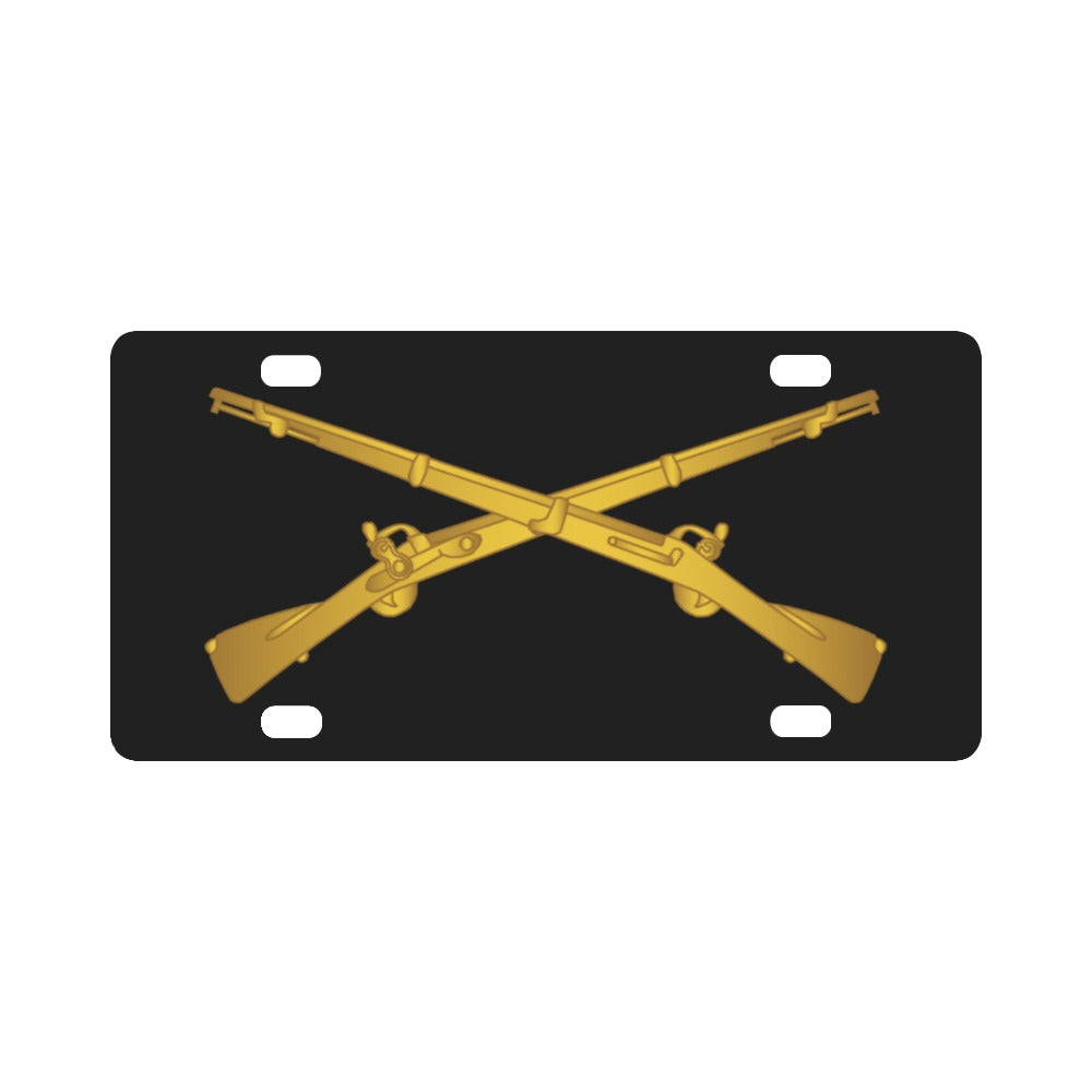 Army - Infantry Branch wo Txt Classic License Plate