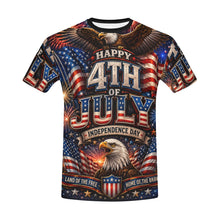 Load image into Gallery viewer, Happy 4th of July Men's All Over Print Crew Neck T-Shirt
