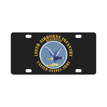 Load image into Gallery viewer, Army - 188th Airborne Infantry Regiment - SSI X 300 Classic License Plate
