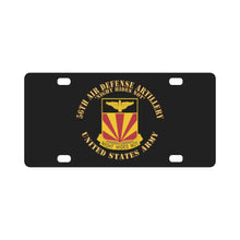 Load image into Gallery viewer, Army - 56th Air Defense Artillery - Night Hides Not - DUI, US Army X 300 Classic License Plate
