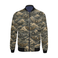 Load image into Gallery viewer, Bomber Jacket - Vintage Military Aviation Emblem Pattern

