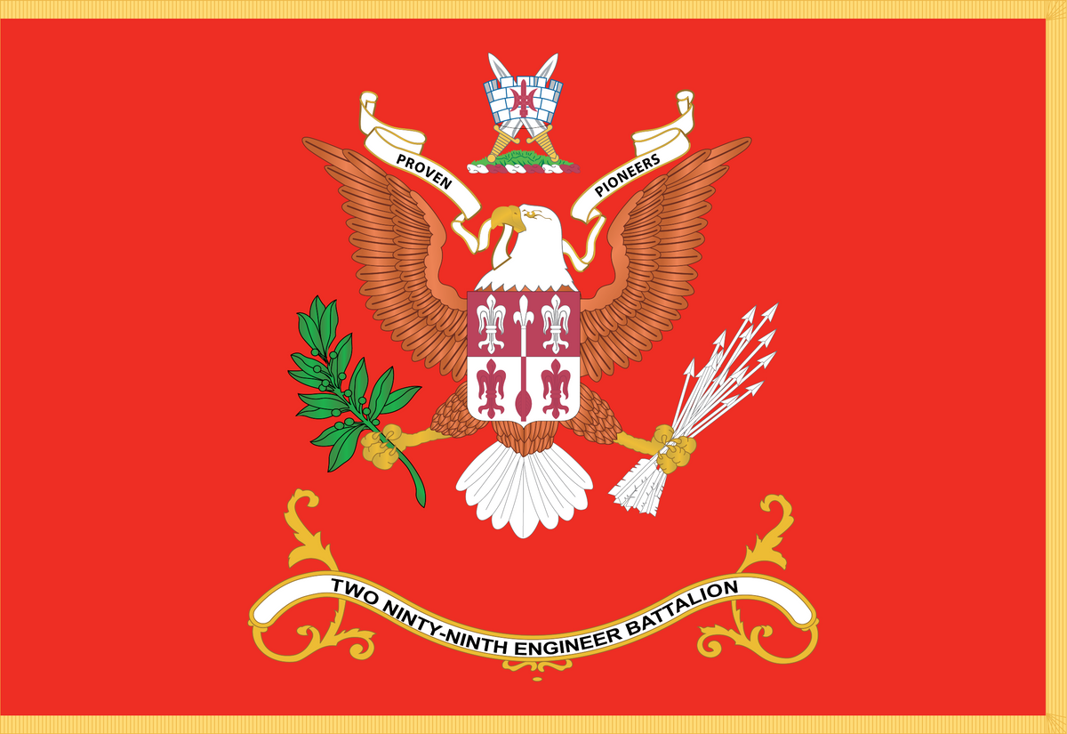 Rectangle Flags - Army - Battalion Colors - 299th Engineer Battalion ...