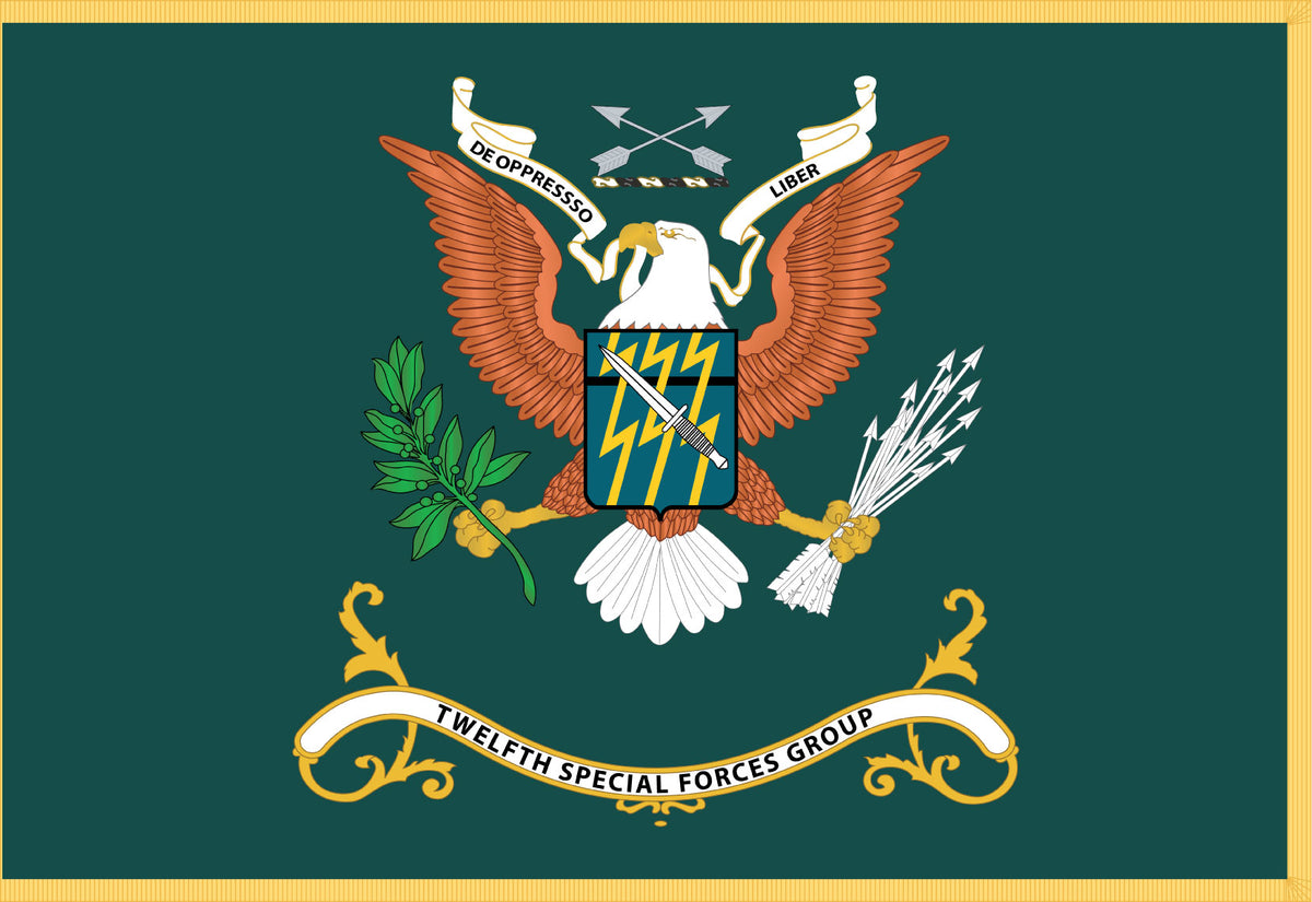 Rectangle Flags - Army - Regimental Colors - 12th Special Forces Group ...