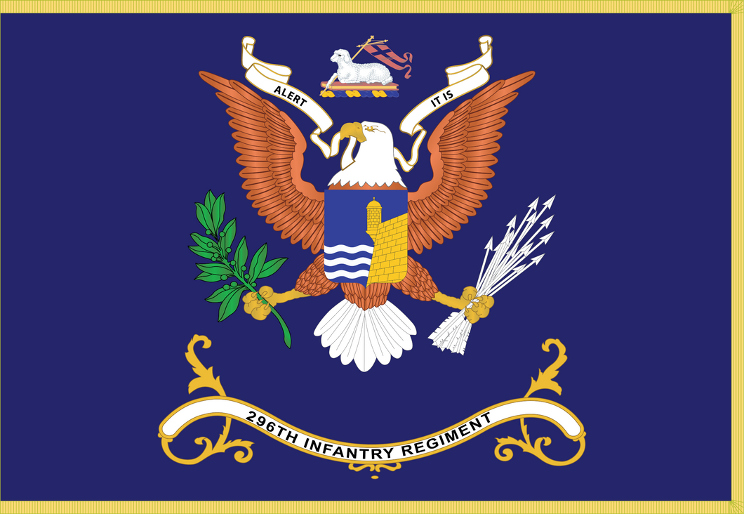 Rectangle Flags - Army - Regimental Colors - 296th Infantry Regiment ...