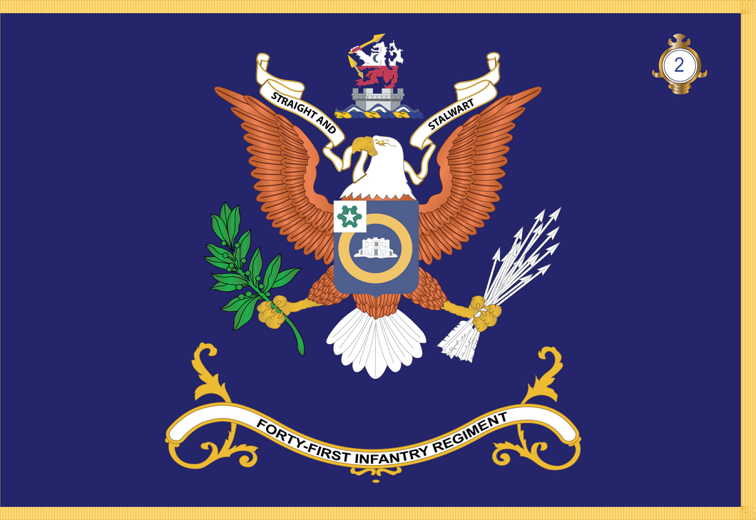 Rectangle Flags - Army - Regimental Colors - 41st Infantry Regiment ...