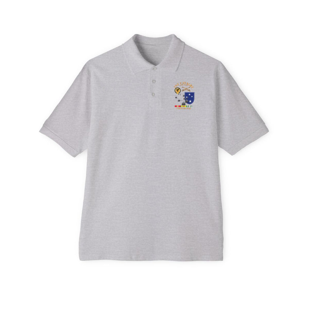 Men's Piqué Polo - 1st Cavalry (Air Cav) - 23rd Infantry Division w SVC