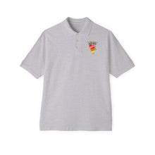 Load image into Gallery viewer, Men&#39;s Piqué Polo - US Army Mom w Heart - Yellow Ribbon
