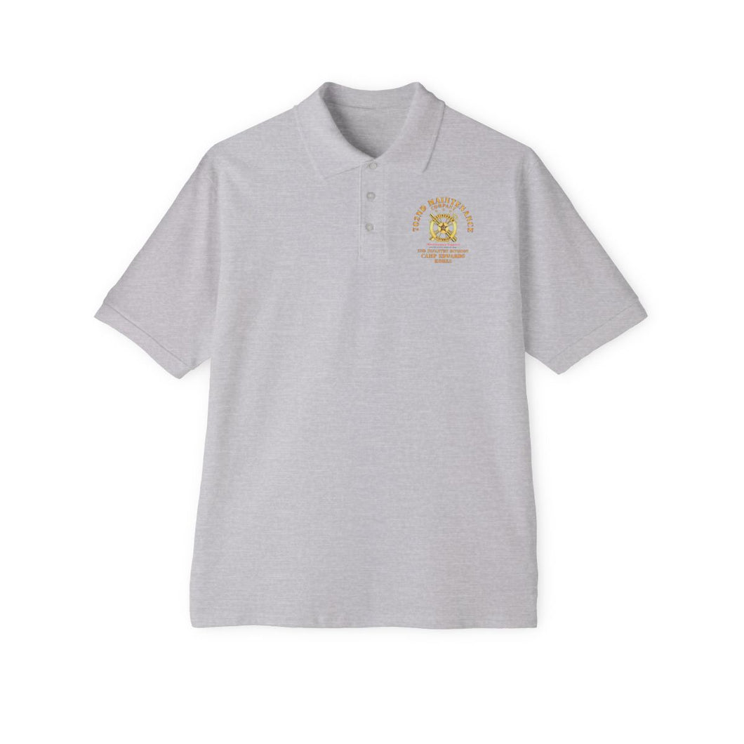 Men's Piqué Polo - 702nd Maintenance Company - Camp Edwards - Korea