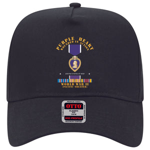 Baseball Cap - Purple Heart - WIA w VN SVC w Purple Heart Ribbon