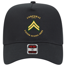 Load image into Gallery viewer, Baseball Cap - Army - Corporal - CPL - Flat X 300
