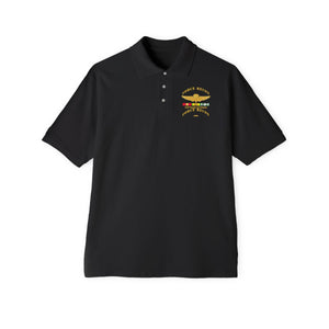 Men's Piqué Polo - Force Recon WIngs Vietnam Vet w VN SVC