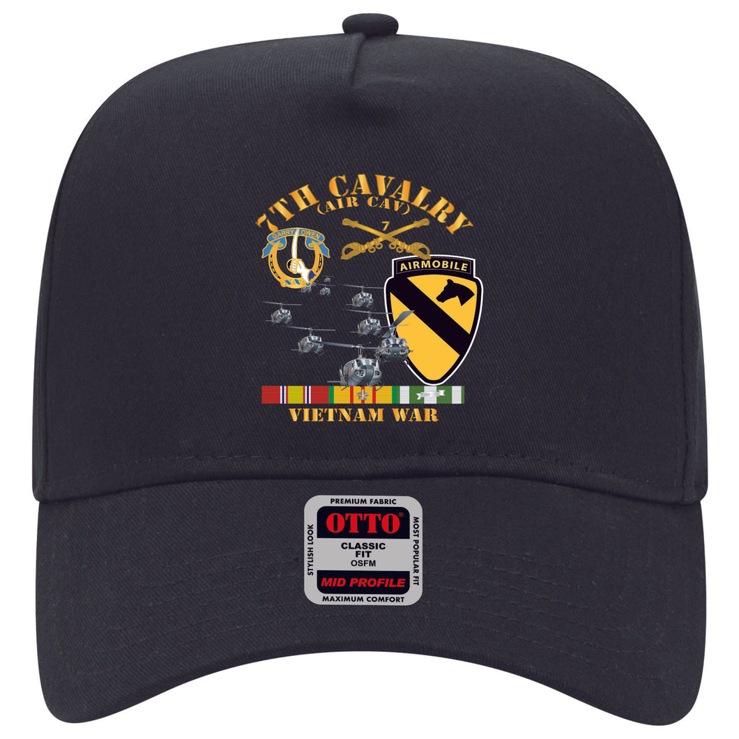 Baseball Cap - 7th Cavalry (Air Cav) - 1st  Cav Division w SVC