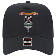 Load image into Gallery viewer, Baseball Cap - Army - 130th Station Hospital - Ribbon - DUI - Army Medical Service Corps Branch X 300
