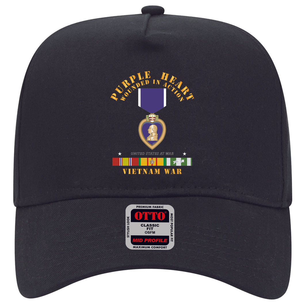 Baseball Cap - Purple Heart - WIA w VN SVC