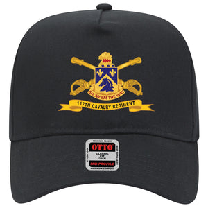 Baseball Cap - 117th Cavalry Regiment w Br - Ribbon