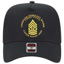 Load image into Gallery viewer, Baseball Cap - Army - Command Sergeant Major - CSM - Combat Veteran - Flat X 300
