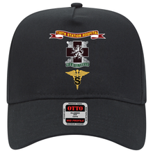 Load image into Gallery viewer, Baseball Cap - Army - 130th Station Hospital - Ribbon - DUI - Army Medical Specialist Corps Branch X 300
