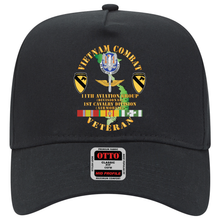 Load image into Gallery viewer, Baseball Cap - Army - Vietnam Combat Cavalry Veteran w 11th Aviation Group - 1st Cav Div X 300
