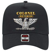 Load image into Gallery viewer, Baseball Cap - Colonel - Retired - 3D - Enhanced
