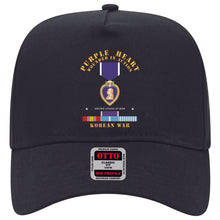 Load image into Gallery viewer, Baseball Cap - Purple Heart - WIA w Korean War  w Purple Heart
