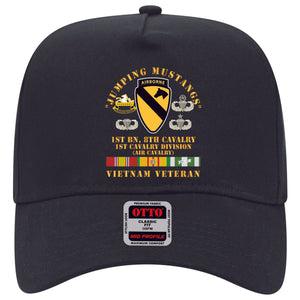 Baseball Cap - Jumping Mustangs - 1st Bn 8th Cav 1st Cav - w VN SVC