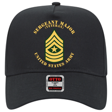 Load image into Gallery viewer, Baseball Cap - Army - Sergeant Major - SGM - Veteran - Flat X 300
