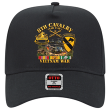 Load image into Gallery viewer, Baseball Cap - Army - 8th Cavalry (Air Cav) - 1st  Cav Division w VN SVC - 3D Enhanced X 300
