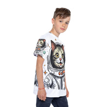 Load image into Gallery viewer, Kids Sports Jersey (AOP) - Astronaut Cat
