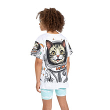 Load image into Gallery viewer, Kids Sports Jersey (AOP) - Astronaut Cat
