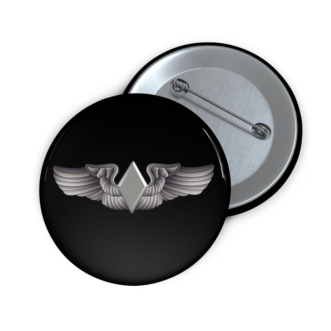 Custom Pin Buttons - AAC - WASP Wing wo Txt