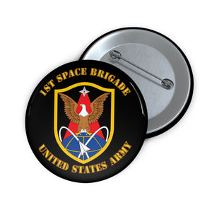 Custom Pin Buttons - Army - 1st Space Brigade - SSI