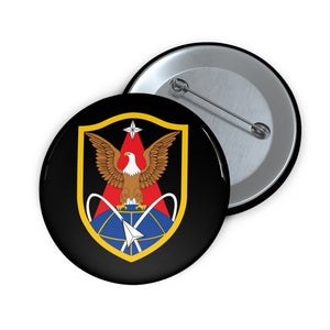 Custom Pin Buttons - Army - 1st Space Brigade - SSI wo Txt