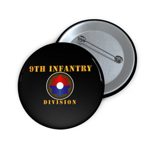 Custom Pin Buttons - Army - 9th Infantry Division