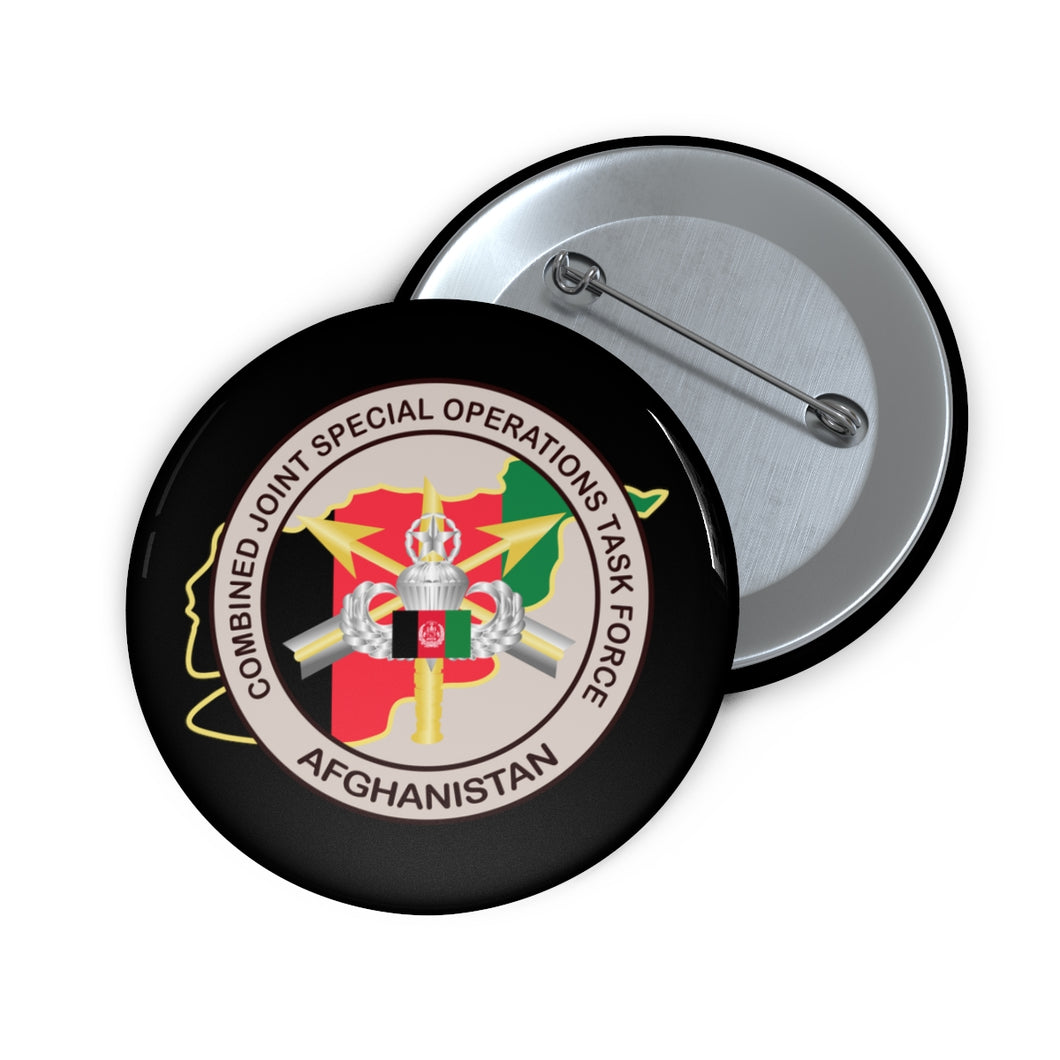 Custom Pin Buttons - Army - Combined Joint Special Operations Task Force - Afghanista wo Txt