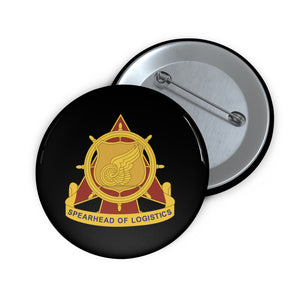 Custom Pin Buttons - Army - Transportation Corps Regimental Crest