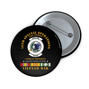 Custom Pin Buttons - SOF - 16th SOS - Combat Missions w VN SVC