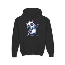 Load image into Gallery viewer, Youth Heavy Blend Hooded Sweatshirt - Cute Panda Dancing
