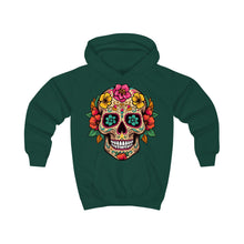 Load image into Gallery viewer, Kids Hoodie - Coco Floral Skull

