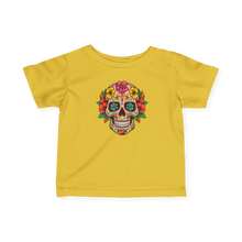 Load image into Gallery viewer, Infant Fine Jersey Tee - Coco Floral Skull
